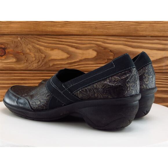 White Mountain Size 8.5 Clog Black Synthetic Medium Happy Slip On Women - Picture 9 of 11